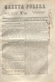 Gazeta Polska. 1829, Nro 301 (10 listopada)