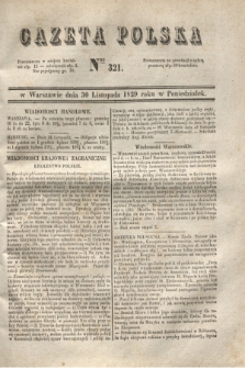 Gazeta Polska. 1829, Nro 321 (30 listopada)