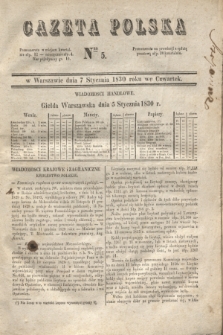Gazeta Polska. 1830, Nro 5 (7 stycznia)