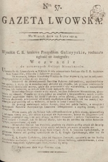 Gazeta Lwowska. 1814, nr 57