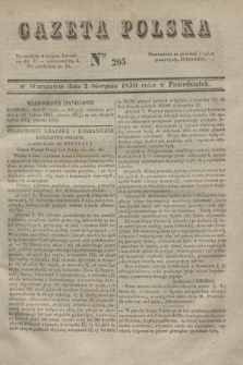 Gazeta Polska. 1830, Nro 205 (2 sierpnia)