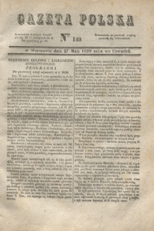 Gazeta Polska. 1830, Nro 140 (27 maja 1830)