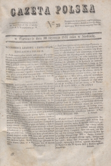 Gazeta Polska. 1831, Nro 29 (30 stycznia)