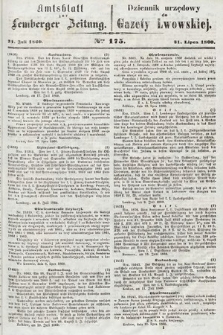 Amtsblatt zur Lemberger Zeitung = Dziennik Urzędowy do Gazety Lwowskiej. 1860, nr 175