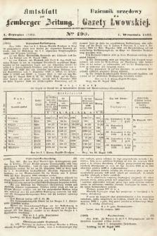 Amtsblatt zur Lemberger Zeitung = Dziennik Urzędowy do Gazety Lwowskiej. 1863, nr 199