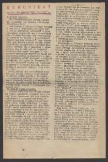 Komunikat : Wyd. Okr. Rady Konwentu Org. Niepodl. 1944, nr 50 (23 czerwca)