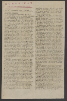 Komunikat : Wyd. Okr. Rady Konwentu Org. Niepodl. 1944, nr 52 (30 czerwca)
