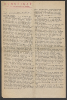 Komunikat : Wyd. Okr. Rady Konwentu Org. Niepodl. 1944, nr 71 (5 września)