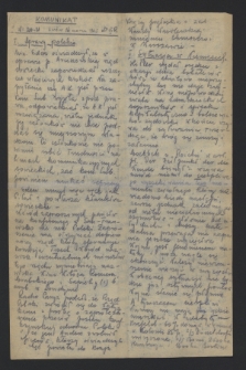 Komunikat : Wyd. Okr. Rady Konwentu Org. Niepodl. 1945, nr 20/21 (14 marca)