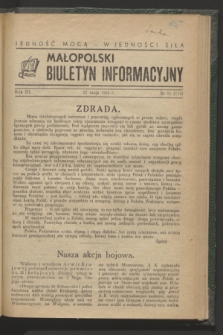 Małopolski Biuletyn Informacyjny. R.3, nr 21 (21 maja 1944)