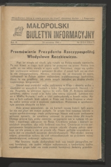 Małopolski Biuletyn Informacyjny. R.3, nr 32/33/34 (24 września 1944)