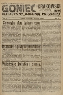 Goniec Krakowski : bezpartyjny dziennik popularny. 1922, nr 5