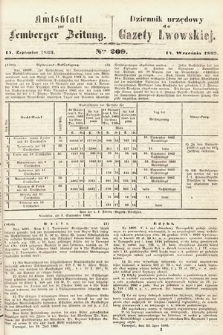 Amtsblatt zur Lemberger Zeitung = Dziennik Urzędowy do Gazety Lwowskiej. 1863, nr 209