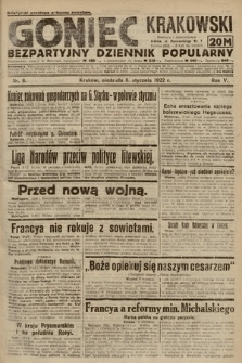 Goniec Krakowski : bezpartyjny dziennik popularny. 1922, nr 8
