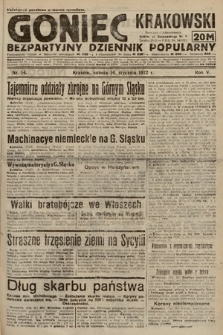 Goniec Krakowski : bezpartyjny dziennik popularny. 1922, nr 14