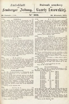 Amtsblatt zur Lemberger Zeitung = Dziennik Urzędowy do Gazety Lwowskiej. 1863, nr 222