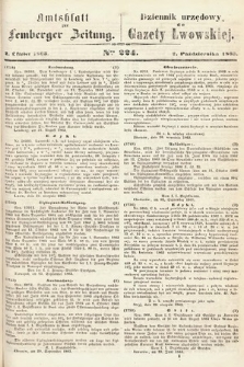 Amtsblatt zur Lemberger Zeitung = Dziennik Urzędowy do Gazety Lwowskiej. 1863, nr 224