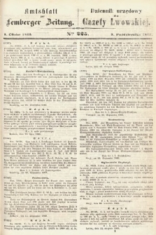 Amtsblatt zur Lemberger Zeitung = Dziennik Urzędowy do Gazety Lwowskiej. 1863, nr 225