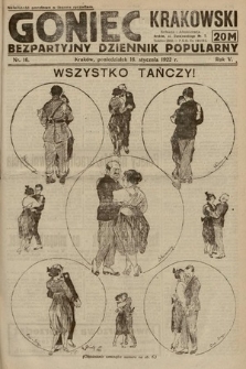 Goniec Krakowski : bezpartyjny dziennik popularny. 1922, nr 16