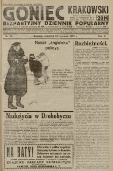 Goniec Krakowski : bezpartyjny dziennik popularny. 1922, nr 19