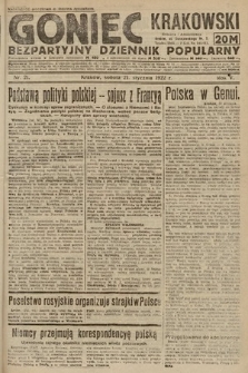Goniec Krakowski : bezpartyjny dziennik popularny. 1922, nr 21