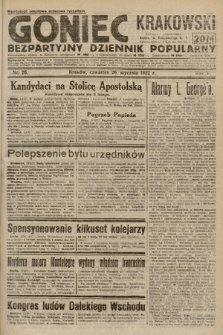 Goniec Krakowski : bezpartyjny dziennik popularny. 1922, nr 26