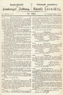 Amtsblatt zur Lemberger Zeitung = Dziennik Urzędowy do Gazety Lwowskiej. 1863, nr 245
