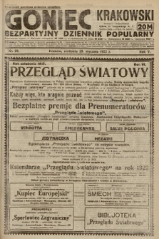 Goniec Krakowski : bezpartyjny dziennik popularny. 1922, nr 29