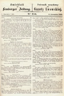 Amtsblatt zur Lemberger Zeitung = Dziennik Urzędowy do Gazety Lwowskiej. 1863, nr 254