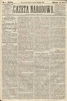 Gazeta Narodowa. 1868, nr 212
