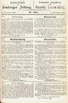 Amtsblatt zur Lemberger Zeitung = Dziennik Urzędowy do Gazety Lwowskiej. 1863, nr 258
