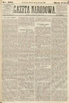 Gazeta Narodowa. 1868, nr 218