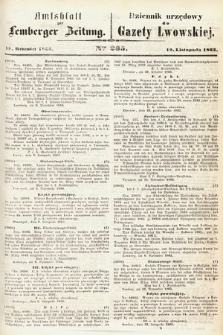 Amtsblatt zur Lemberger Zeitung = Dziennik Urzędowy do Gazety Lwowskiej. 1863, nr 265