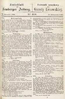 Amtsblatt zur Lemberger Zeitung = Dziennik Urzędowy do Gazety Lwowskiej. 1863, nr 271