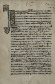 Biblia Latina (Novum Testamentum: Luc. et Io.) cum prologis et ps. Walafridi Strabonis aliorumque glossa ordinaria et interlineari
