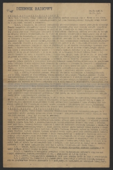 Dziennik Radiowy. R.5, nr 19 (21 stycznia 1944)