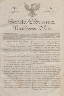 Gazeta Codzienna Narodowa i Obca. 1818, Ner 4 (5 października)