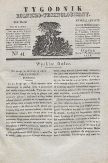 Tygodnik Rolniczo-Technologiczny. R.2, Nro 41 (7 października 1836)