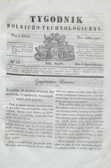 Tygodnik Rolniczo-Technologiczny. R.5, № 14 (31 lipca 1839)