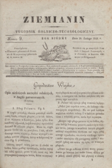 Ziemianin : tygodnik rolniczo-technologiczny. R.7, Numer 9 (28 lutego 1841) + dod.