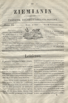 Ziemianin : tygodnik rolniczo-technologiczny. R.8, Numer 42 (16 października 1842)