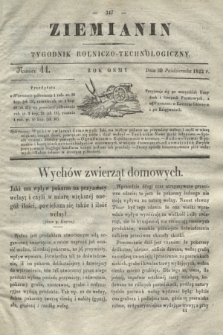 Ziemianin : tygodnik rolniczo-technologiczny. R.8, Numer 44 (30 października 1842)