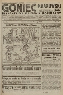 Goniec Krakowski : bezpartyjny dziennik popularny. 1922, nr 33