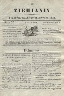 Ziemianin : tygodnik rolniczo-technologiczny. R.8, Numer 52 (25 grudnia 1842)