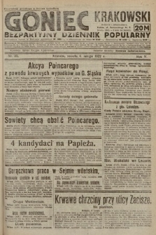 Goniec Krakowski : bezpartyjny dziennik popularny. 1922, nr 35