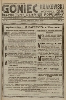 Goniec Krakowski : bezpartyjny dziennik popularny. 1922, nr 36