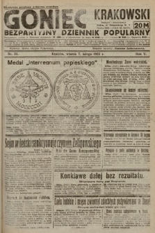 Goniec Krakowski : bezpartyjny dziennik popularny. 1922, nr 38