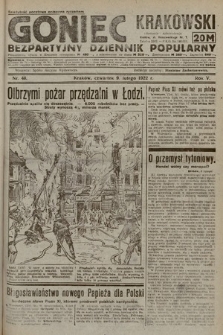 Goniec Krakowski : bezpartyjny dziennik popularny. 1922, nr 40