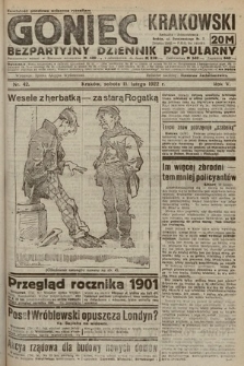 Goniec Krakowski : bezpartyjny dziennik popularny. 1922, nr 42