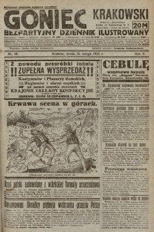 Goniec Krakowski : bezpartyjny dziennik popularny. 1922, nr 46
